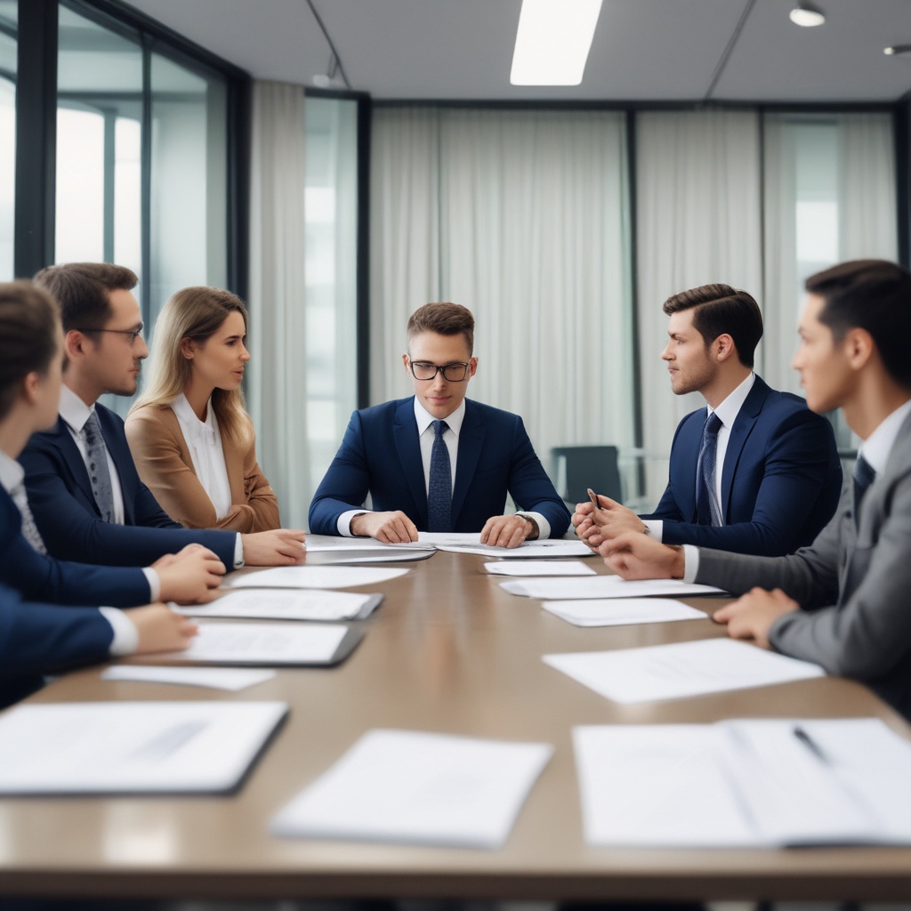 Professional business meeting
